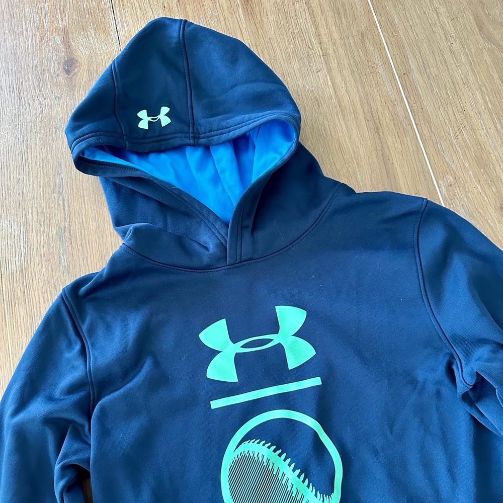 Under Armour Kids’ Boys’ Baseball Graphic Hooded Sweatshirt Hoodie - Picture 3 of 9